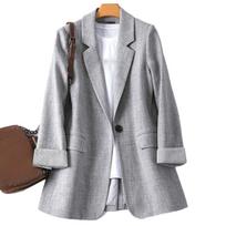 Women's Spring and Autumn Slim Suit Jacket Large Size Business Jacket Office Jacket S