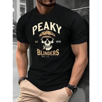 Peaky Blinders Blinders Skull T-shirts Men Women Summer Cotton Clothing Fashion Round Neck Short Sleeved Tee S