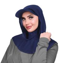 Sun Protection Sun Hat with Hood Wide Brim UV Resistant Neck Shade Cap Solid Color Neck Protection Hijab Baseball Cap Women