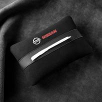 Car Seat Back Tissue Storage Bag Hanging Box Interior Decor For Nissan X-trail Almera Juke Sentra Navara Leaf Nismo