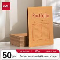 Deli 5952-50 Kraft Paper Archive Bag