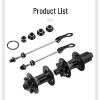GUB 1281 Mountain Bike Hub: 72 Clicks, Front 2 Rear 4 Bearings, 32H, Quick Release/Thru Axle, 8-12 Speed Cassette. 8-12 Speed Compatible