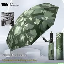 Beneunder 8-Rib Windproof Folding Umbrella