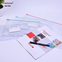 Bailiwen Transparent Zipper File Bags, 20-Pack