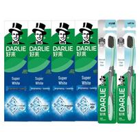 Darlie Charcoal Clean Toothbrush & All-Rounder Whitening Toothpaste Set