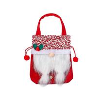 New Christmas Faceless Old Man Apple Bag Christmas Children's Candy Bag Christmas Decoration Gift Handbag Red Braid Gift Bag