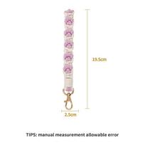 New Creative Cat Paw Hand-woven Wristband Pendant Girls Fashion Personality Bow Accessories Mobile Phone Lanyard Holiday Gifts