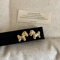 Minar Unique Design Metallic Cartoon Animal Colt Horse Statement Dangle Earrings for Women Girl Gold Silver Plated Alloy Jewelry