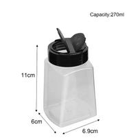 1/10PCS Large Clear Spices Bottles with Shaker Lids Kitchen Barbecue Seasoning Storage Jars Food Grade Plastic Sealed Container (as the picture,1PC)