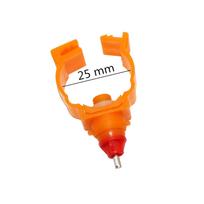 Chicken Drinker 360° Clip-on Type Chicken Coop Drinker for 20/22*22/25mm Diameter PVC Pipe Poultry Drinking Supplies 50 Pcs