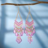 Classic Bohemian Water Drop Earrings for Women Ethnic Elegant V-Shaped Long Gold Color Metal Earring Party Vacation Jewelry