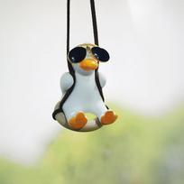 Swing Duck Car Pendant Ornament Car Aromatherapy Pendant perfume Rear view Mirror Pendant Car Interior Decoration Articles