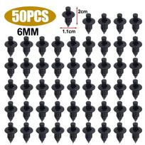 Car Hole Plastic Rivets Fastener Push Clip Black Auto Vehicle Door Trim Panel Retainer Fastener Clip Car Accessory 6mm/7mm/8mm