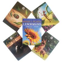10,4*7,3 cm žolės ir augalai Lenormand Oracle kortelės 36 vnt. kortelės su ryškiomis spalvomis ir nuostabia simbolika