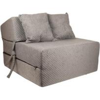 Svečių čiužinys su pagalve - 70cm x 200cm x 15cm - Sulankstomas - Pilkas