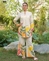 Women Designer Indian Pakistani Top Tunic Kurta Pant Cord Set Party Wear Bollywood Ethnic M