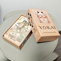 12*7cm Yokai Tarot Deck 78 Pcs Cards Rooted In Japanese Folklore Printed on 350GSM Embossed Cardstock Packed In Rigid Box