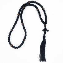 Ortodoksinis kryžius Ebono karoliukai Rankomis pintas maldos vėrinys Kutelis Maldos 100 Pynė Sagtis Rosary necklace