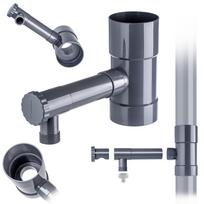 KADAX Rainwater Collector With Valve Gray 8 cm ruda