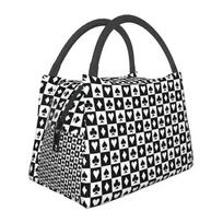 Cute Checkerboard Cat Pattern Thermal Insulated Lunch Bags Women Checkered Lunch Tote for Outdoor Picnic Storage Meal Food Box 28x17x16CM