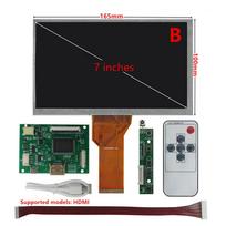 7 colių AT070TN94 LCD ekranas monitorius 800*480 HDMI tvarkyklės valdymo plokštė universalus ekrano modulis suderinamas su Raspberry Pi, Banana Pi, Orange Pi nešiojamuoju kompiuteriu