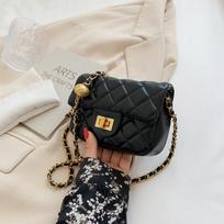 New bag women's 2025 high-end autumn and winter retro versatile women's chain single shoulder crossbody small square bag