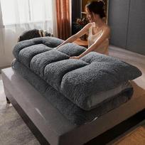 WTEMPO Hotel Paprasti Retro Elegantiški Sulankstomi Čiužinio Pagalvės Didelio Dydžio Minkšti Namų Miegamojo Tatami Kilimėliai Stori Studentų Bendrabučio Čiužiniai 90*200cm pilka