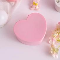 Pink girl heart makeup jewelry storage box desktop love jewelry box double mirror storage box in student dormitory