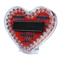 Širdelės formos RGB LED šviesos rankdarbių rinkinys Lengvas surinkimas Litavimo praktikos rinkinys Valentino dienai ir Motinos dienai 1