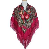 130*130Cm  Ukrainian Flower Scarf Shawl Ethnic Style Printed Large Square Scarf Headscarf Fashion Warm Blanket Wraps