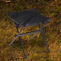 Aluminum Folding Stool with Foot Rest for Outdoor Activities