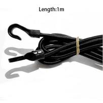 1m/1.5m/2m Heavy Duty Elastic Bungee Shock Cord Strap Stretch Plastic Hook Car Luggage Tent Kayak Boat Canoe Bikes Rope Tie