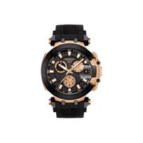 Tissot Racing Series Kvarcinis Mechanizmas 100M Atsparus Vandeniui Laikrodis 43Mm Juodas Ciferblatas Nerūdijančio Plieno Korpusas Silikoninis Dirželis Vyriški Laikrodžiai T115.417.37.051.00 Black Dial