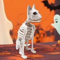 Realistic Cat Skeleton Halloween Decor Lifelike Multifunctional Creepy Sturdy Lightweight for Educational Model 5.9x9.4x13.4inch balta