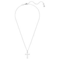 Swarovski Insigne Cross Design Rhodium Plated Necklace Unisex necklace Silver 5675576 Box (Random Color)