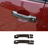For Toyota FJ Cruiser 2007-2025 ABS Carbon Fiber/Black/Silver Car Outer Door Handle Cover Trim Auto Accessories