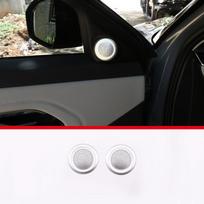 Car Styling Door Audio Speaker Net A-Pillar Horn Cover Trim For Land Rover Range Rover Evoque 2019 2020 Aluminum Alloy