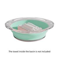 Multi-purpose Transparent Folding Basin Portable Space Saving Washbasin Collapsible Plastic Basin Camping