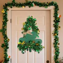 Handmade Wood Door Sign Patrick's Day Wall Hanging Ornament for Front Door Mantels Tree Display Festival Decoration
