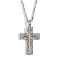 MamacitaSlay Trendy Cross Pendant Necklace Design Waterproof Neck Jewelry Design Waterproof Neck Jewelry Neutral Statement Gift 40cm
