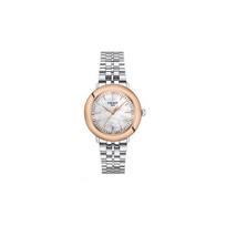 Tissot Star Series Quartz Movement Simple Fashion Watch 33Mm Mother Of Pearl Dial Stainless Steel Case Stainless Steel Strap T929.210.41.116.00 Regular Watch Box,Silver Dial