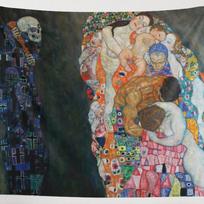 Gustav Klimt's tapestry Death and Life 75x100