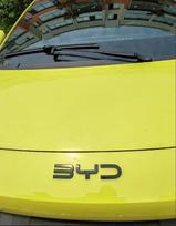 For BYD Seagull Black Front Emblem Modification Black Warrior Car Badge Covering Styles Logo Letters Stiker Auto Accessories