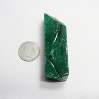 Huge Size CERTIFIED 485.70 Ct Natural Emerald Green Dyed Rough Loose Gemstone 78.5 mm approx žalia