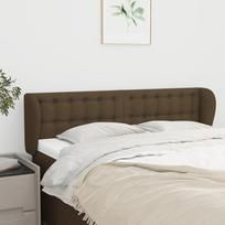 Vidaxl Zagłówek Uszak, Ciemnobrązowy, 147X23X78/88 Cm, Tkanina