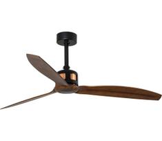 FARO 33451WT-lubų ventiliatorius. COPPER FAN M skersmuo 128 cm ruda/juoda Wi-Fi Tuya + nuotolinis pultas