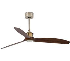 FARO 33398WT – lubinis ventiliatorius JUST FAN M, skersmuo 128 cm, ruda/žalvario apdaila, Wi‑Fi (Tuya) + nuotolinis pultas