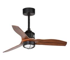 FARO 33425WT1N - reguliuojamas LED ventiliatorius JUST FAN S 16W/230V, skersmuo 81 cm, ruda/juoda, WT + nuotolinis valdymas