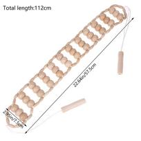 Wood Back Massage Roller Rope Cellulite Massager Portable Self Massage Tool For Neck Leg Back Muscle Pain Relief