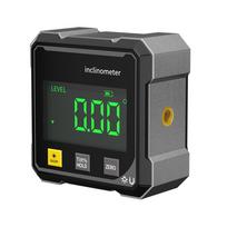 Magnetic Digital Angle Finder with Electronic Laser Gauge 4-sided Ruler 360° LCD Electronic Protractor Mini Measuring Tool 1pc